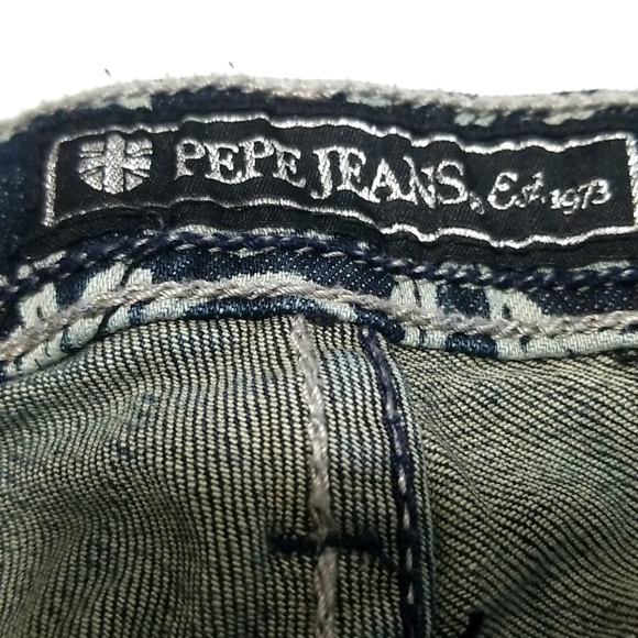 Pepe Jeans, Vintage 5 Pocket Paisley Print Straight Leg Jeans Size 27 - Picture 4 of 7